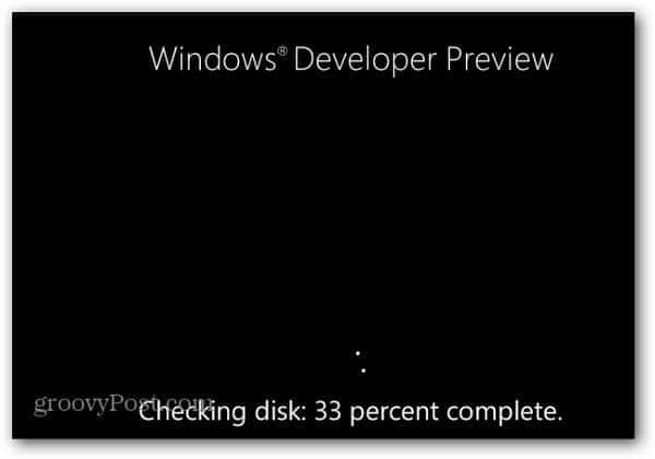 Windows 8 Новая функция проверки ошибок диска