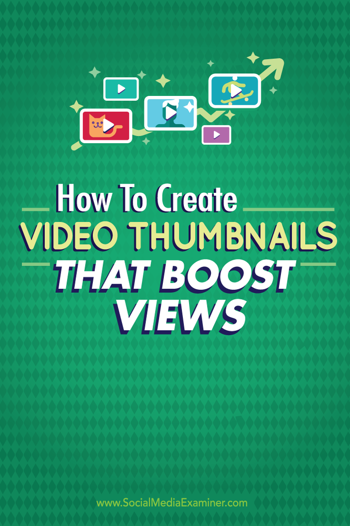 Как создавать миниатюры видео, которые увеличивают просмотры: Social Media Examiner