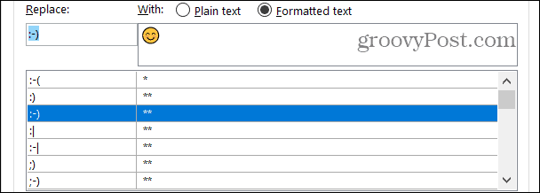 Замена форматированного текста в Word в Windows