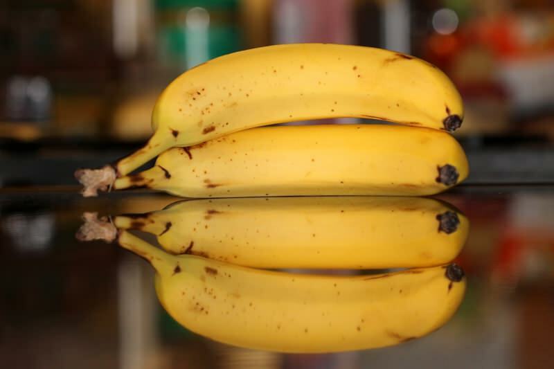 банан - самая сильная пища с точки зрения калия