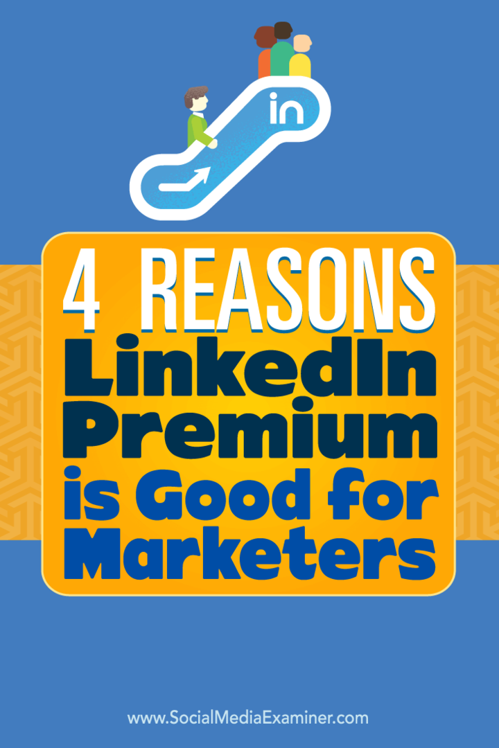 Советы по четырем способам улучшения маркетинга с помощью LinkedIn Premium.
