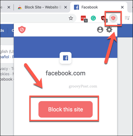 Быстрая блокировка сайта с помощью BlockSite в Chrome