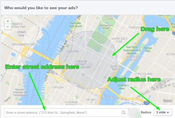 инструмент для создания рекламных карт facebook