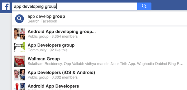 В Facebook есть группы практически для каждой ниши.