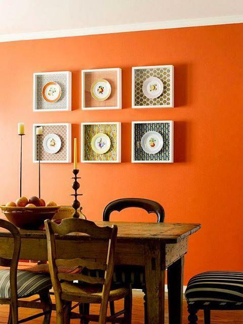 Использование оранжевого цвета в оформлении дома 