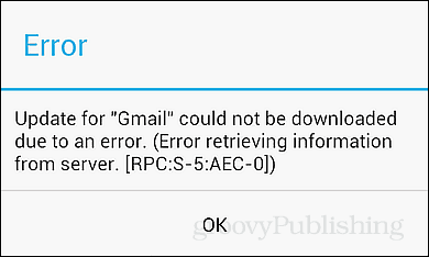 RPC: S-5: скриншот ошибки AEC-0