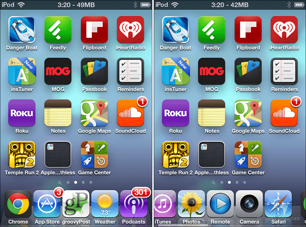 Пять иконок iOS Dock