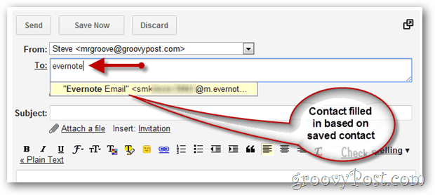 Как использовать электронную почту для отправки информации на ваш Evernote Notebook