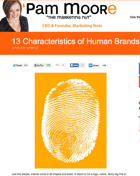 13 характеристик человеческих брендов