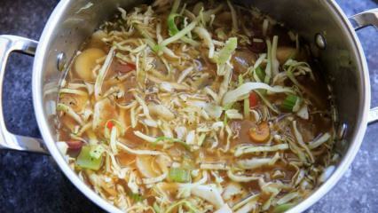 Как приготовить жирный суп из капусты? 3-х дневная похудевшая капустная суповая диета!