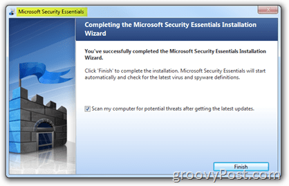 Установка Microsoft Security Essentials