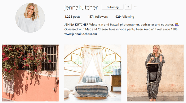 Дженна думает о своей ленте в Instagram как о журнале.