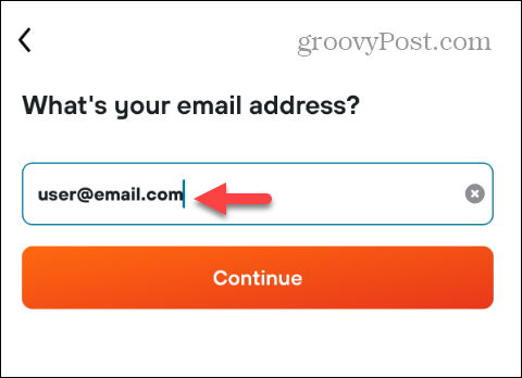 введите адрес электронной почты