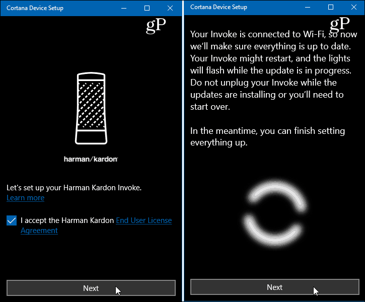 Приложение настройки устройства Cortana для Windows 10