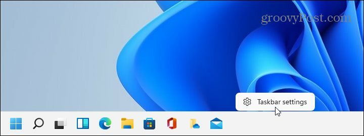 Настройки панели задач Windows 11