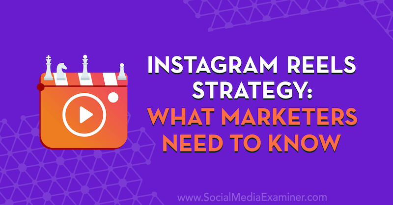 Стратегия Instagram Reels: что нужно знать маркетологам с идеями Элизы Дарма в подкасте по маркетингу в социальных сетях.