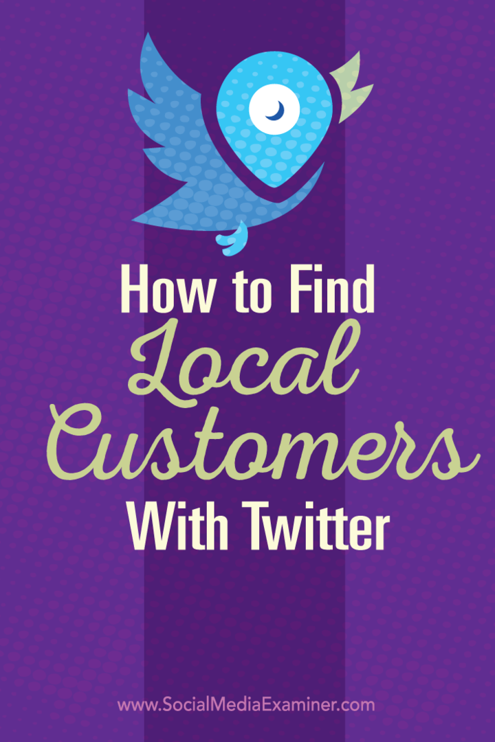 как найти местных клиентов с помощью твиттера