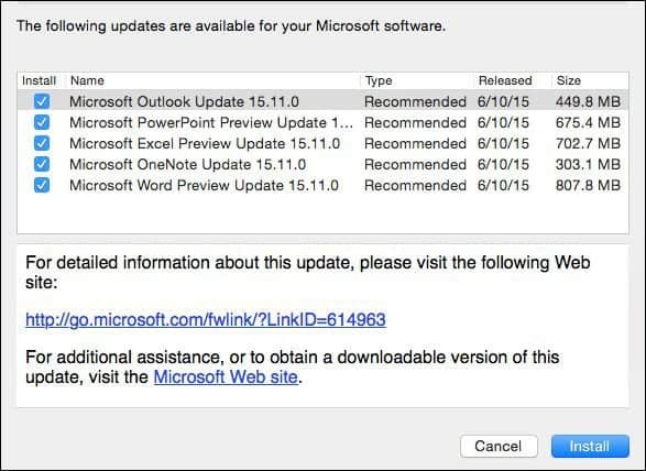 Предварительный просмотр Microsoft Office 2016 для Mac