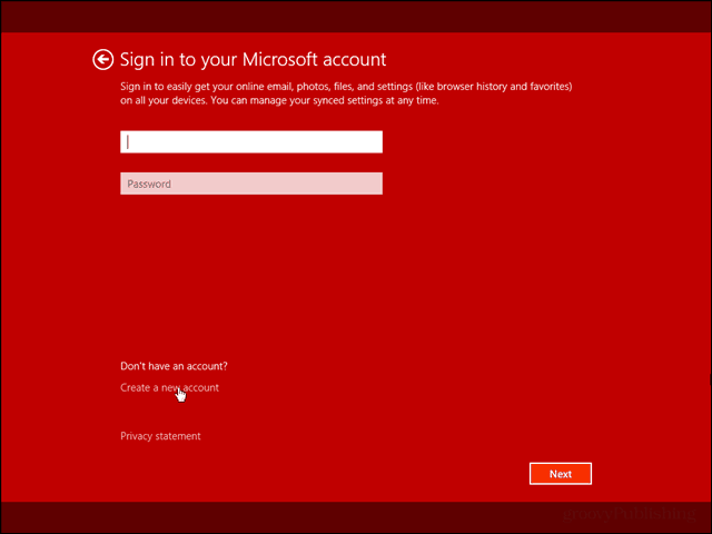 войдите в свой аккаунт Microsoft