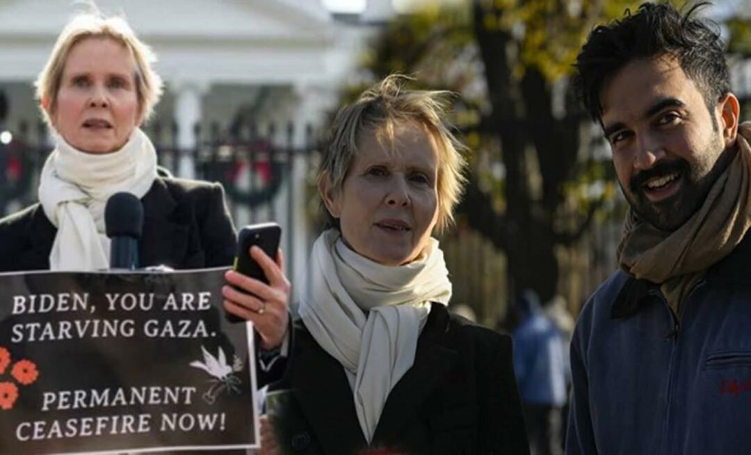 Американская актриса Синтия Никсон выступила в защиту палестинцев перед Белым домом!