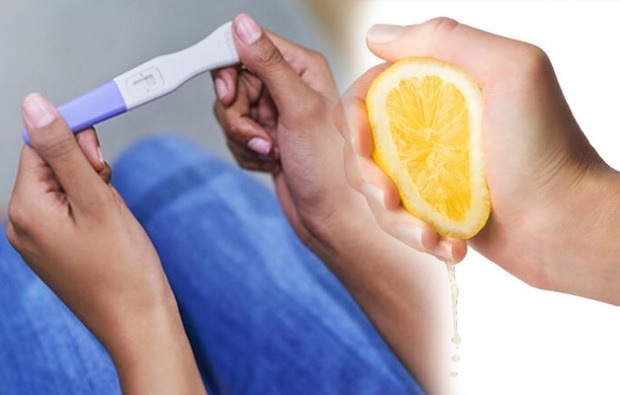 Как сделать тест на беременность с лимоном?