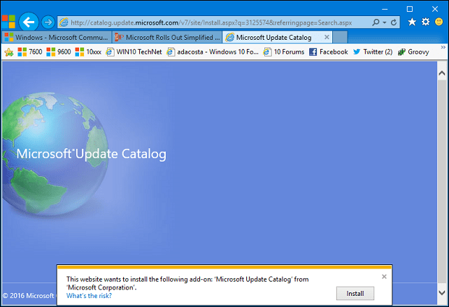 резервное копирование Windows Update 1