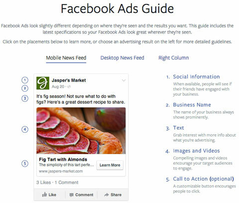 характеристики мобильной рекламы facebook