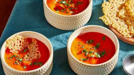 Рецепт вкусного томатного супа с лапшой! Вам понравится это приготовление томатного супа с лапшой.