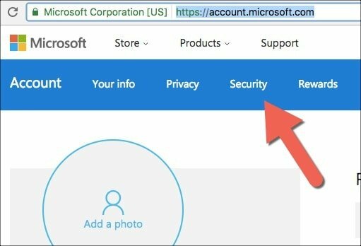 Microsoft-счет-безопасности