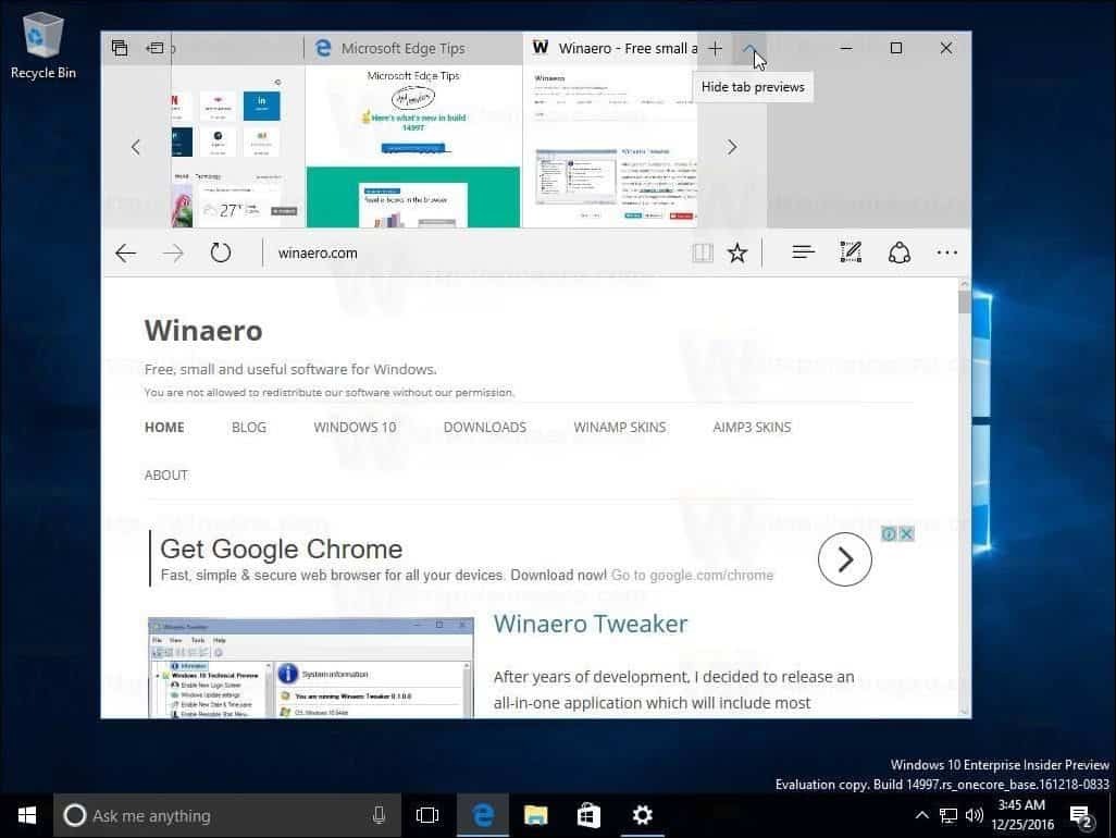 Windows 10 Creators Update Build 14997 раскрывает поддержку Blue Light и многое другое