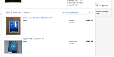 ebay ipad 2 цены