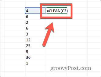 excel чистая формула