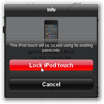 заблокировать Ipod Touch или Iphone, чтобы предотвратить доступ