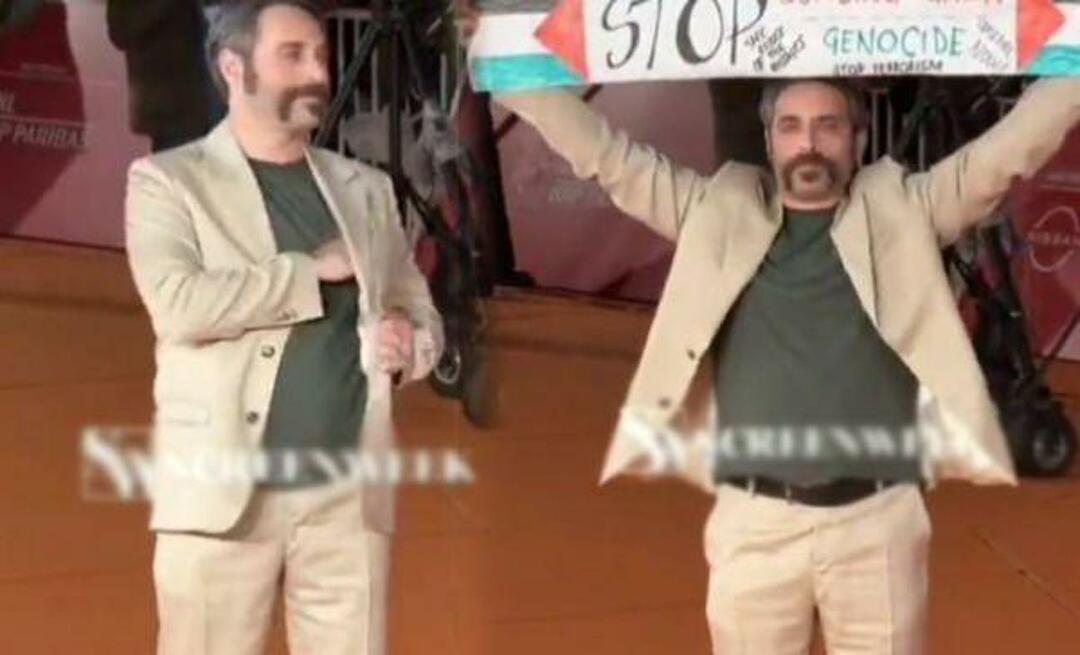 Похвальный ход итальянского актера! Он открыл баннер в поддержку палестинцев на кинофестивале