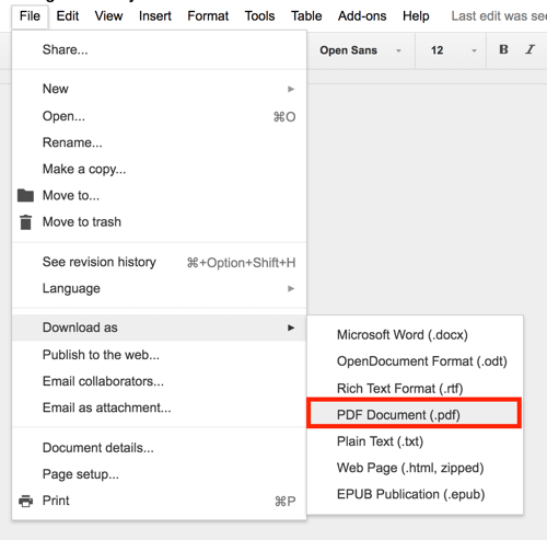 Google Диск позволяет экспортировать любой документ в формате PDF.