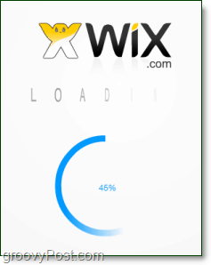 загрузка веб-сайта wix flash eidtor может занять некоторое время