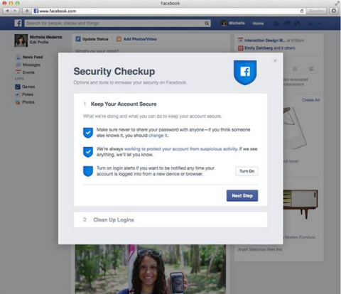 Facebook тестирует новую функцию проверки безопасности
