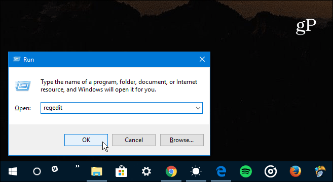1 Запустите Regedit Windows 10