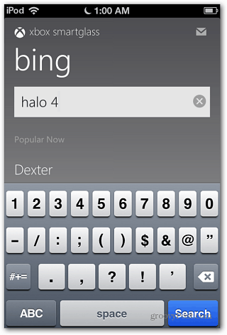 SmartGlass Bing Search для iOS