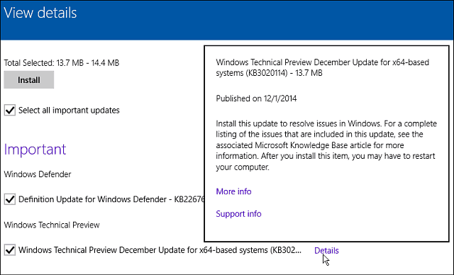 Обновление Windows 10, декабрь