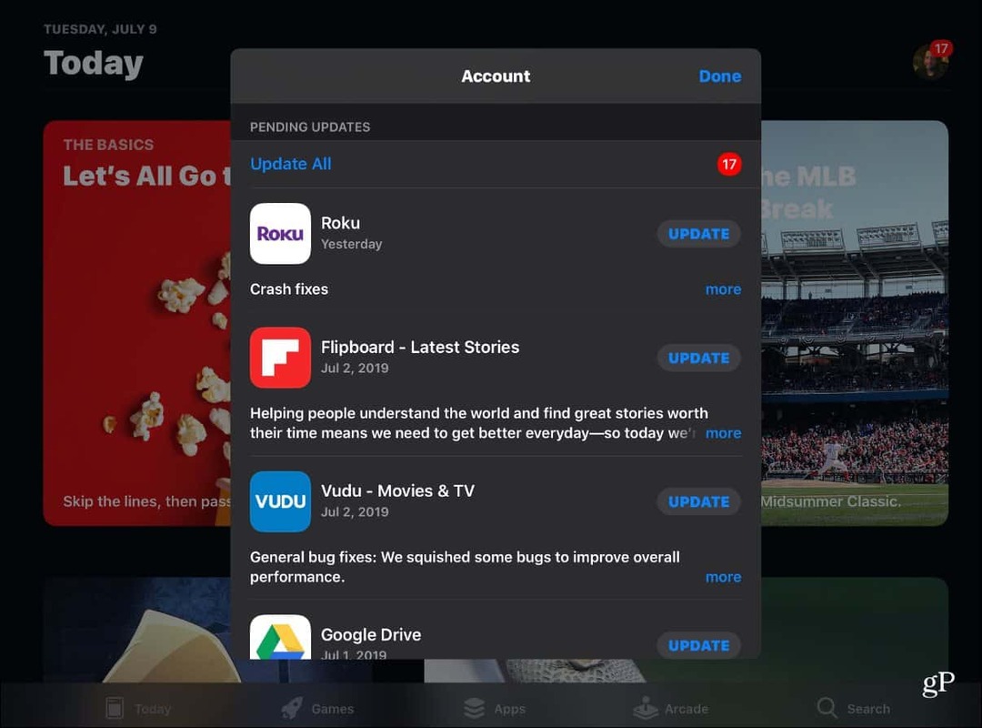 Как найти и вручную обновить приложения для iOS 13 в App Store