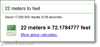 калькулятор переводит метры в футы