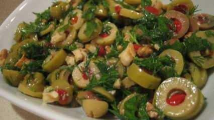 Как приготовить салат из зеленых оливок? Оливковый салат по-хатайски