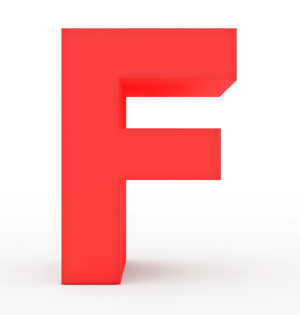 Используйте три буквы «Ф» для написания текста.