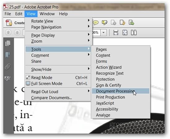 Adobe Acrobat Pro Экспорт изображений Просмотр инструментов обработки документов
