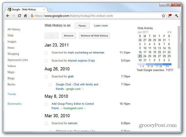 Конфиденциальность Google: удалите историю веб-поиска Google до 1 марта