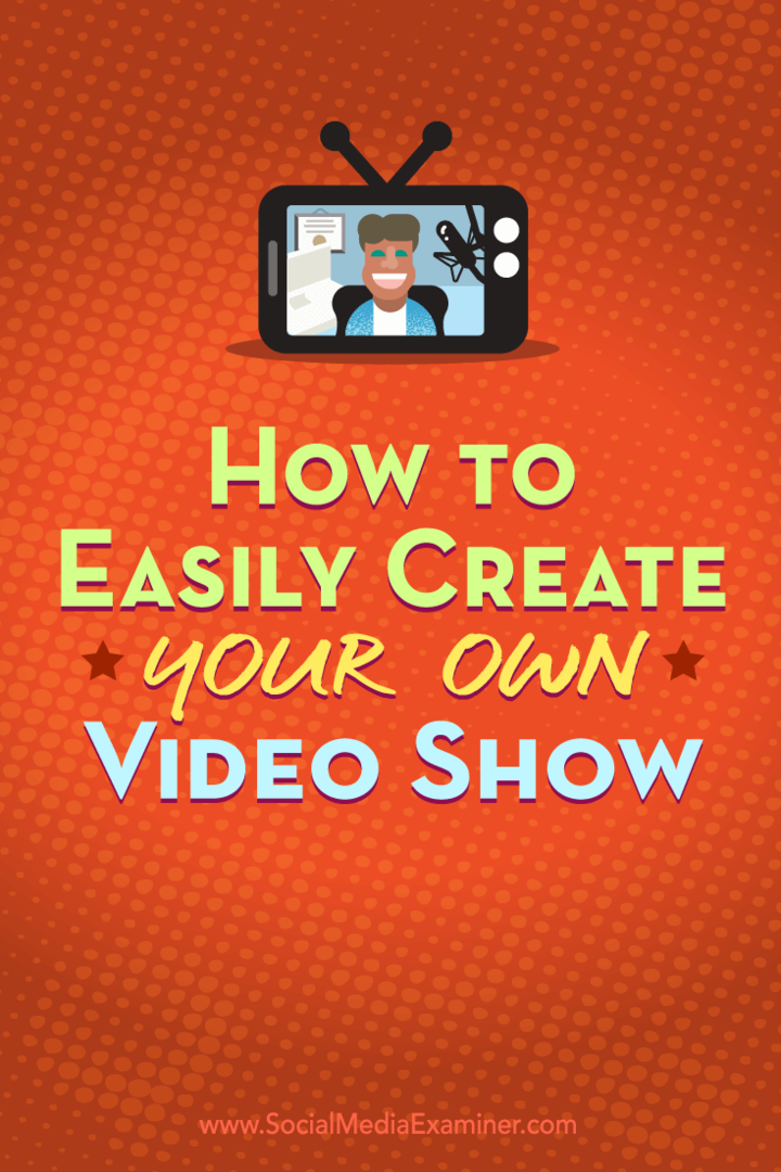 Как легко создать собственное видео-шоу: специалист по социальным медиа