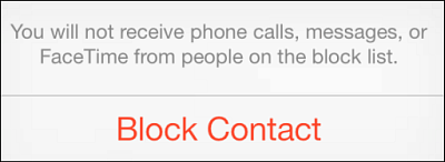 Block Callers iOS 7