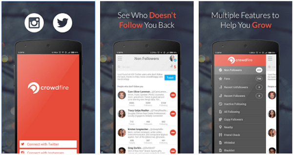 Crowdfire помогает вам публиковать сообщения в Twitter и Instagram, управлять своими подписчиками и многое другое.