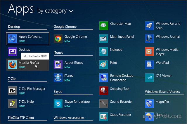 Все приложения Windows 8.1